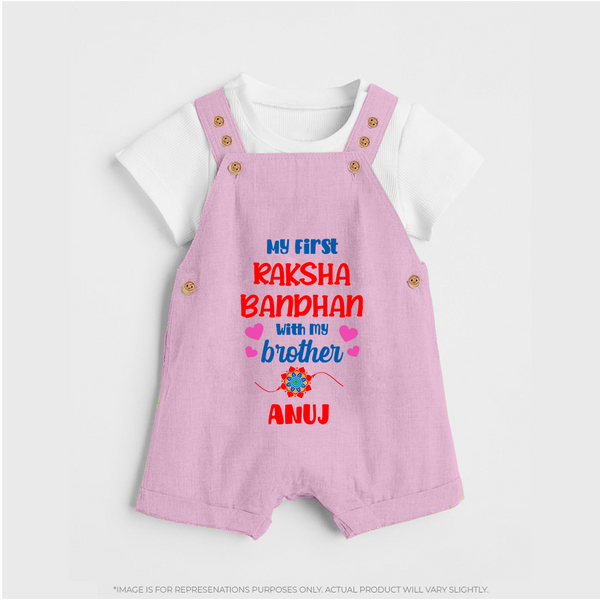 Infant First Rakhi Dungaree - BABY PINK - 0 - 5 Months Old (Chest 18")