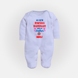 Infant First Rakhi Fullbody Suit - BABY BLUE - New Born (Chest 7.5")