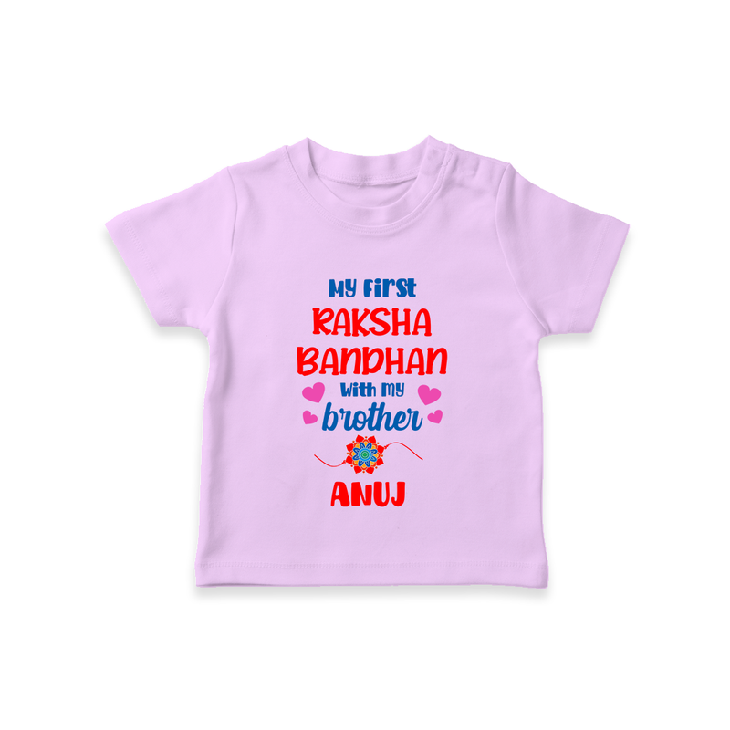 Infant T-Shirt | Adorable Outfit for First Rakhi Celebration - LILAC - 0-5 Months Old (Chest 17")