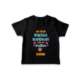 Infant T-Shirt | Adorable Outfit for First Rakhi Celebration - BLACK - 0-5 Months Old (Chest 17")