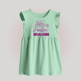 Newborn Baby Frock | Celebrate Raksha Bandhan with Happy Rakhi Print - MINT GREEN - 0 - 3 Months Old (Chest 17")