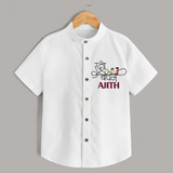 Happy Raksha Bandhan Shirt | Adorable Print for Babies - WHITE - 0 - 6 Months Old (Chest 23")