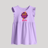 Custom Rakhi Baby Frock | Festive Baby Outfit for Happy Rakhi - LILAC - 0 - 3 Months Old (Chest 17")