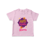 Custom Rakhi T-Shirt | Festive Baby Outfit for Happy Rakhi - BABY PINK - 0-5 Months Old (Chest 17")