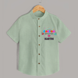 Festive Baby Shirt | Happy Rakhi Edition - MINT GREEN - 0 - 6 Months Old (Chest 23")