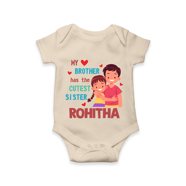 Brother Sister Matching Romper/Onesie | Celebrate the Bond in Style - IVORY - New Born (Chest 14")