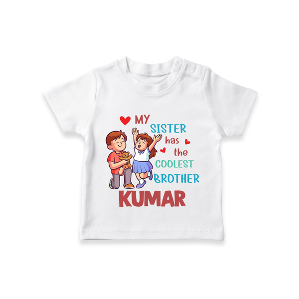 Baby Brother and Sister T-Shirt | Perfect for Gifting - WHITE - 0-5 Months Old (Chest 17")