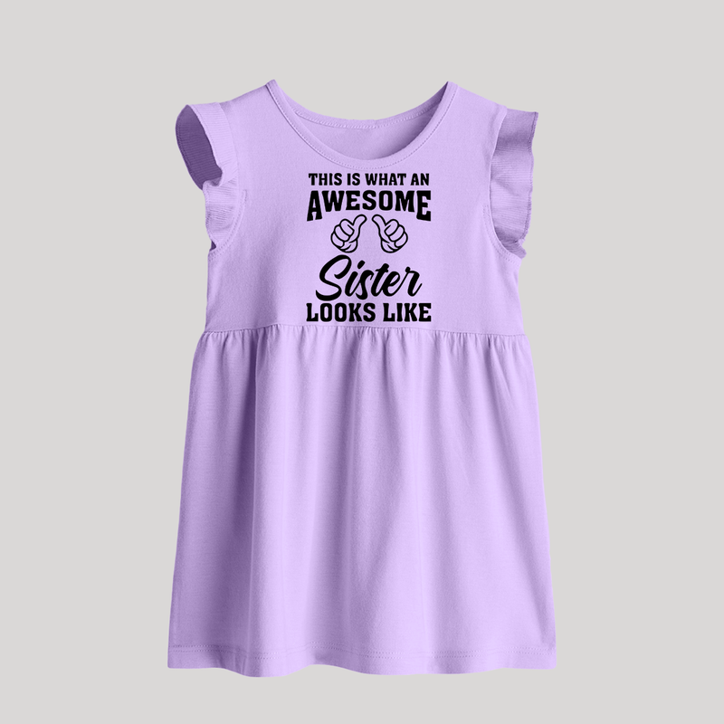 Brother and Sister Baby Frock | Soft Cotton Outfits for Siblings - LILAC - 0 - 3 Months Old (Chest 17")