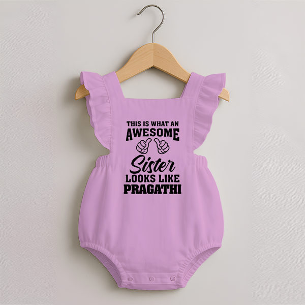 Brother and Sister Romper Frock | Soft Cotton Outfits for Siblings - BABY PINK - 0 - 3 Months Old (Chest 19")