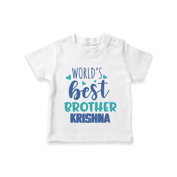 Brother Sister Cotton T-Shirt | Ideal for Sibling Bond Moments - WHITE - 0-5 Months Old (Chest 17")