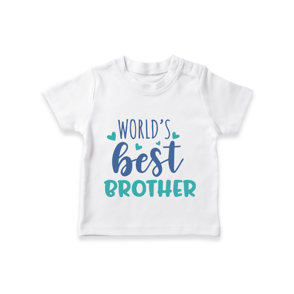 Brother Sister Cotton T-Shirt | Ideal for Sibling Bond Moments - WHITE - 0-5 Months Old (Chest 17")