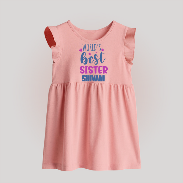 Sibling Love Baby Frock | Cute Brother Sister Matching Wear - BABY PINK - 0 - 3 Months Old (Chest 17")