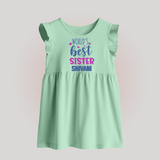 Sibling Love Baby Frock | Cute Brother Sister Matching Wear - MINT GREEN - 0 - 3 Months Old (Chest 17")