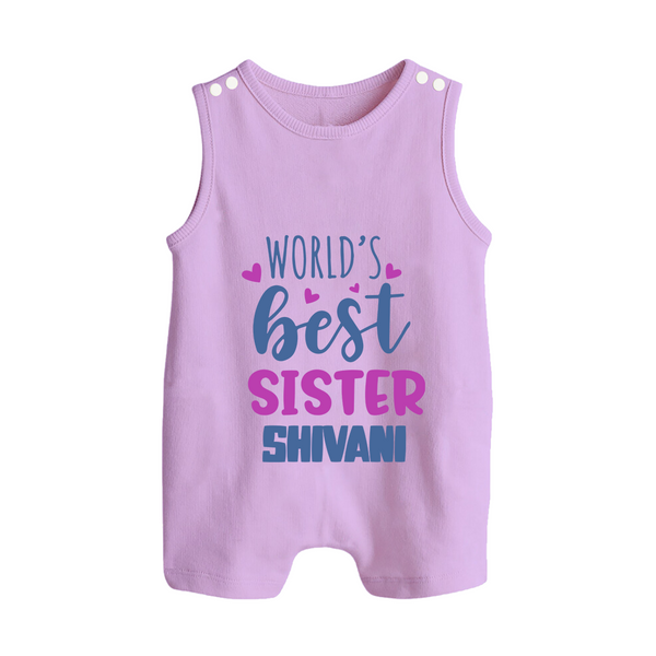 Sibling Love Romper Suit/ Sleeveless Romper | Cute Brother Sister Matching Wear - LILAC - 0 - 5 Months Old (Chest 18")