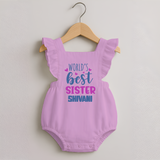 Sibling Love Romper Frock | Cute Brother Sister Matching Wear - BABY PINK - 0 - 3 Months Old (Chest 19")