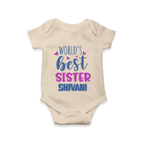 Sibling Love Romper/Onesie | Cute Brother Sister Matching Wear - IVORY - New Born (Chest 14")