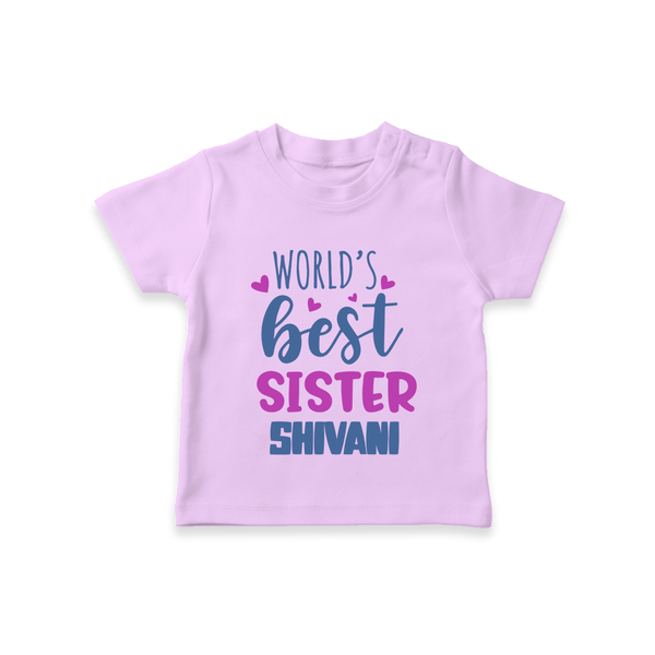 Sibling Love T-Shirt | Cute Brother Sister Matching Wear - LILAC - 0-5 Months Old (Chest 17")