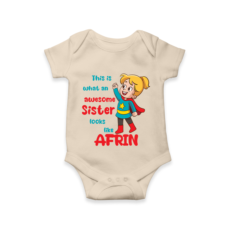 Baby Sibling Matching Clothes | Brother and Sister Celebration  Romper/Onesie - IVORY - New Born (Chest 14")