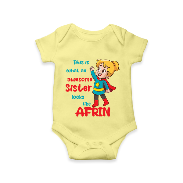 Baby Sibling Matching Clothes | Brother and Sister Celebration  Romper/Onesie - PASTEL YELLOW - New Born (Chest 14")