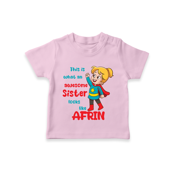 Baby Sibling Matching Clothes | Brother and Sister Celebration  T-Shirt - BABY PINK - 0-5 Months Old (Chest 17")
