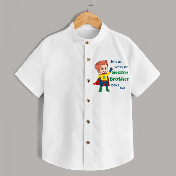 Sweet Brother Sister Baby Shirt | Soft Fabric Matching Shirt - WHITE - 0 - 6 Months Old (Chest 23")