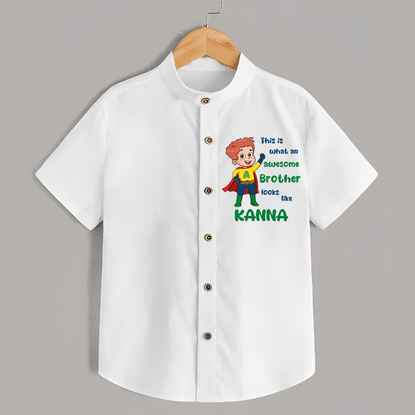 Sweet Brother Sister Baby Shirt | Soft Fabric Matching Shirt - WHITE - 0 - 6 Months Old (Chest 23")