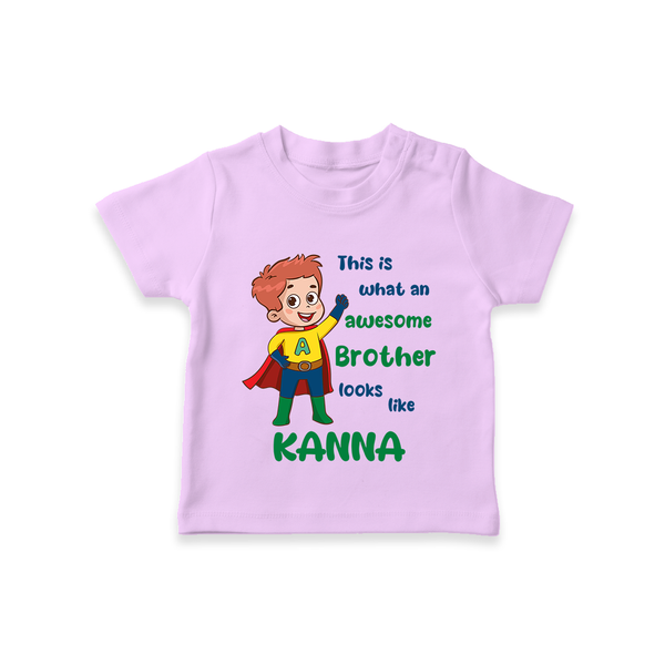 Sweet Brother Sister Baby T-Shirt | Soft Fabric Matching T-Shirt - LILAC - 0-5 Months Old (Chest 17")