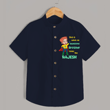 Sweet Brother Sister Baby Shirt | Soft Fabric Matching Shirt - NAVY BLUE - 0 - 6 Months Old (Chest 23")