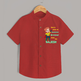 Sweet Brother Sister Baby Shirt | Soft Fabric Matching Shirt - RED - 0 - 6 Months Old (Chest 23")