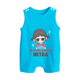 Drama Queen Romper suit/sleeveless romper | Custom Baby Romper suit/sleeveless romper for Your Little Drama Queen - SKY BLUE - 0 - 5 Months Old (Chest 18")