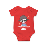 Drama Queen Romper/onesie | Custom Baby Romper/onesie for Your Little Drama Queen - RED - New Born (Chest 14")