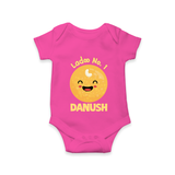 Ladoo No.1 Romper/onesie | Personalized Baby Romper/onesie for the Sweetest One - HOT PINK - New Born (Chest 14")