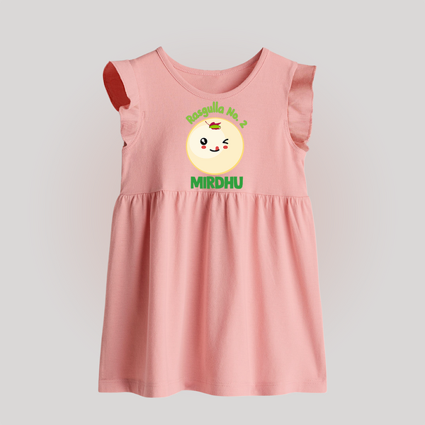 Rasagulla No.2 Baby Frock | Custom Baby Frock for the Sweet Treat - BABY PINK - 0 - 3 Months Old (Chest 17")