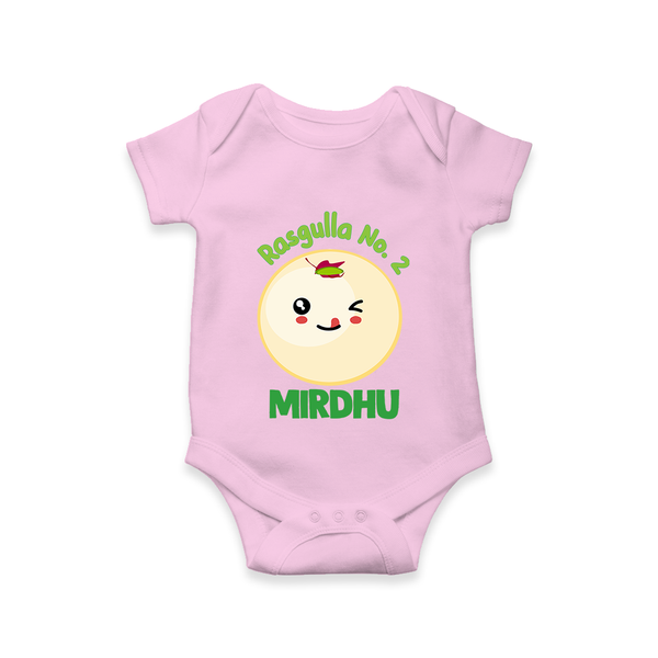 Rasagulla No.2 Romper/onesie | Custom Baby Romper/onesie for the Sweet Treat - BABY PINK - New Born (Chest 14")