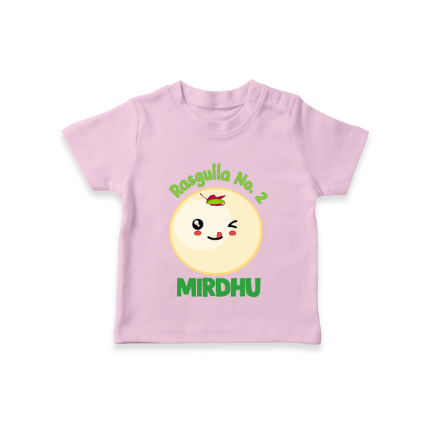 Rasagulla No.2 T-shirt | Custom Baby T-shirt for the Sweet Treat - BABY PINK - 0-5 Months Old (Chest 17")