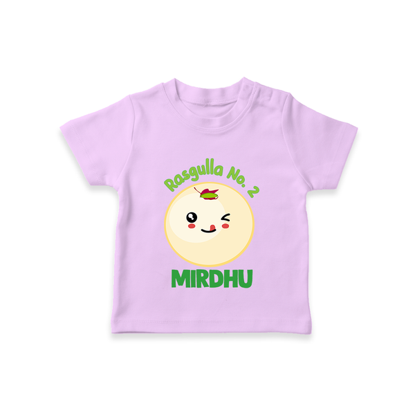 Rasagulla No.2 T-shirt | Custom Baby T-shirt for the Sweet Treat - LILAC - 0-5 Months Old (Chest 17")