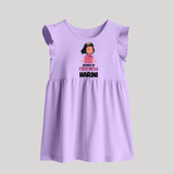 Deputy of Cuteness Baby Frock | Personalized Baby Frock for the Little Mischief Maker - LILAC - 0 - 3 Months Old (Chest 17")