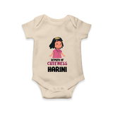 Deputy of Cuteness Romper/onesie | Personalized Baby Romper/onesie for the Little Mischief Maker - IVORY - New Born (Chest 14")