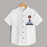 Chief of Mischief Shirt | Personalized Baby Shirt for the Little Mischief Maker - WHITE - 0 - 6 Months Old (Chest 23")