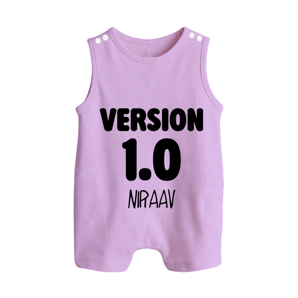 Version 1.0 Romper suit/sleeveless romper | Custom Baby Romper suit/sleeveless romper for the Original Sibling - LILAC - 0 - 5 Months Old (Chest 18")