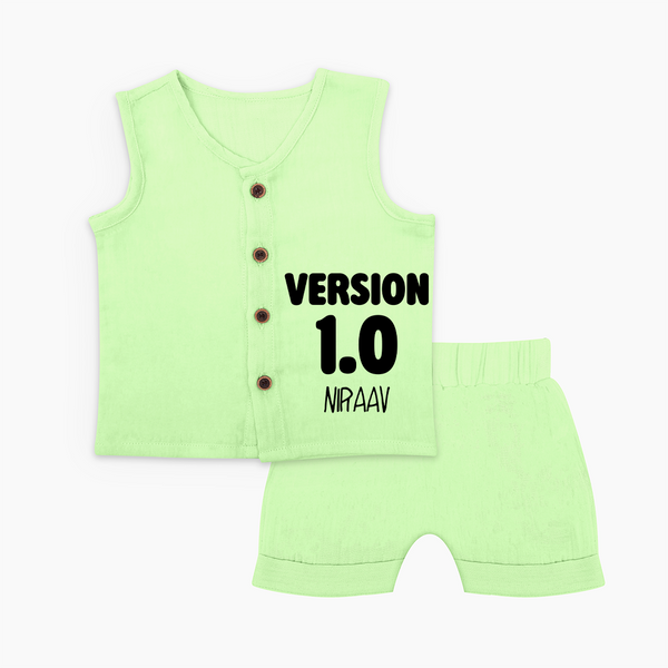 Version 1.0 Jabla Set | Custom Baby Jabla Set for the Original Sibling - PASTEL GREEN - 0 - 3 Months Old (Chest 9.8")