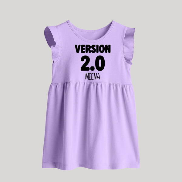 Version 2.0 Baby Frock | Personalized Baby Frock for the Updated Edition - LILAC - 0 - 3 Months Old (Chest 17")