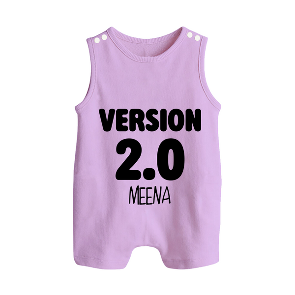 Version 2.0 Romper suit/sleeveless romper | Personalized Baby Romper suit/sleeveless romper for the Updated Edition - LILAC - 0 - 5 Months Old (Chest 18")