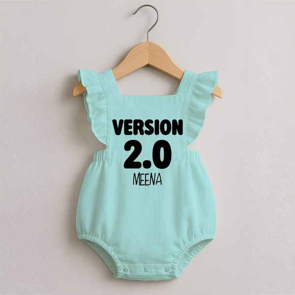 Version 2.0 Romper Frock | Personalized Romper Frock for the Updated Edition - MINT GREEN - 0 - 3 Months Old (Chest 19")