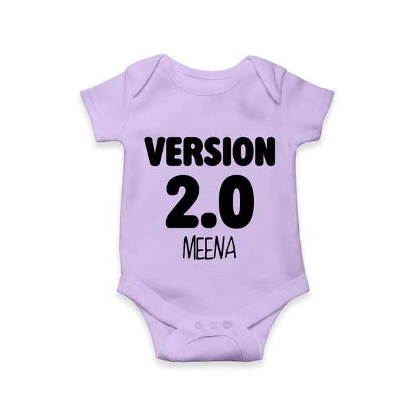 Version 2.0 Romper/onesie | Personalized Baby Romper/onesie for the Updated Edition - LILAC - New Born (Chest 14")