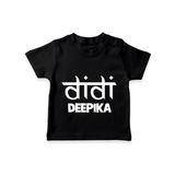 Didi T-shirt | Custom Baby T-shirt for the Loving Big Sister - BLACK - 0-5 Months Old (Chest 17")