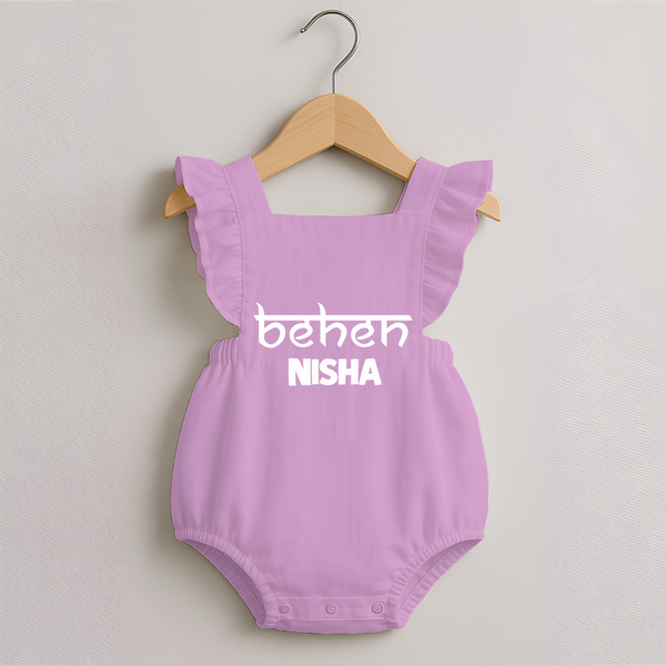 Behen Romper Frock | Custom Romper Frock for the Sweet Sister - BABY PINK - 0 - 3 Months Old (Chest 19")