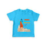 Make a bold entrance with our 'Shri Raam's Blessings' Customised T-Shirt for Kids, designed to turn heads with its vibrant colors. - SKY BLUE - 0 - 5 Months Old (Chest 17")