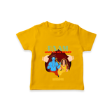 Leave a lasting impression with our 'Raam Lives In My heart' Customised T-Shirt for Kids - CHROME YELLOW - 0 - 5 Months Old (Chest 17")