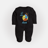 My 1st Ram Navami – Personalized Baby Fullbody suit - BLACK - New Born (Chest 7.5")